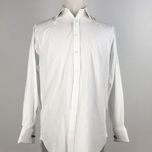 Thomas Pink Mens 100% Cotton Shirt Size L White